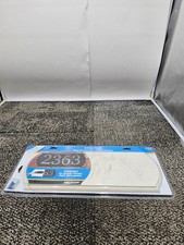  QTY 2 House Number Address Plaque 5 Capacity Powder Coated White Finish 16  x6  