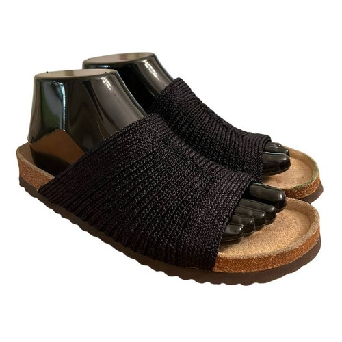 Arcopedico Black Mesh Slide Sandal - Picture 1 of 8