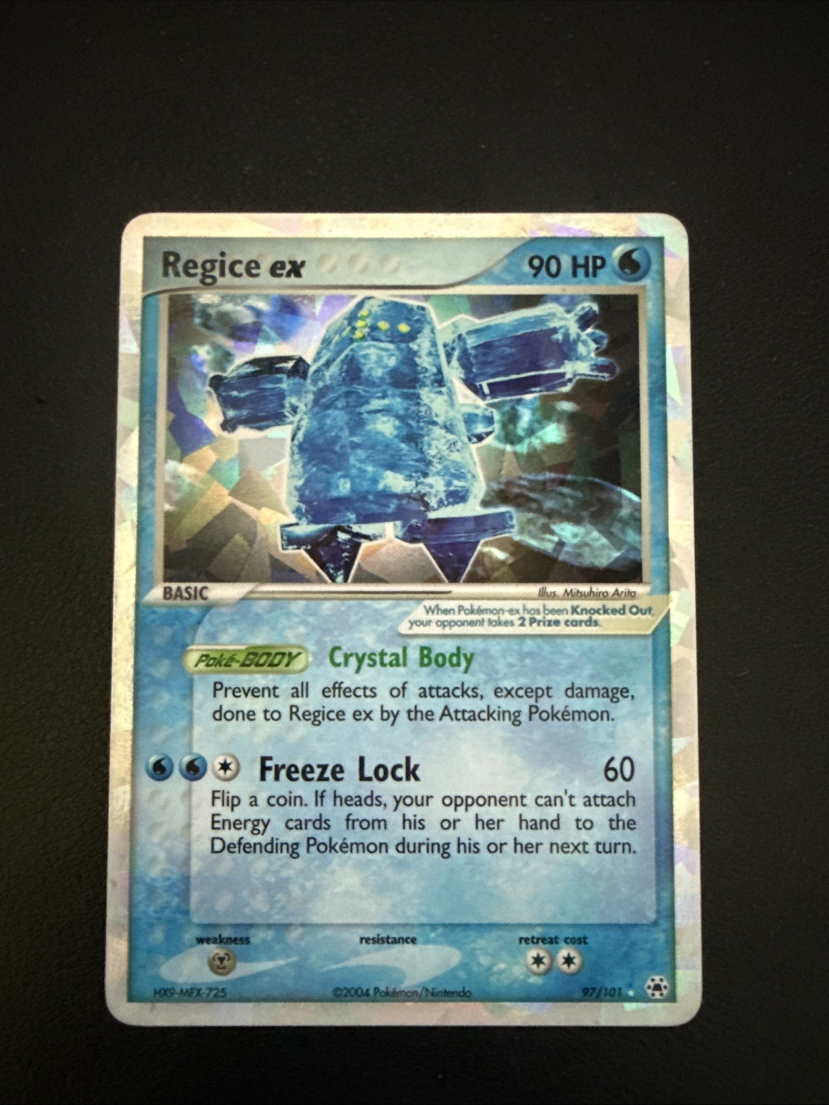 Regice Ex Hidden Legends 97/101 Holo Rare Pokemon TCG Nintendo Cracked Ice LP-NM