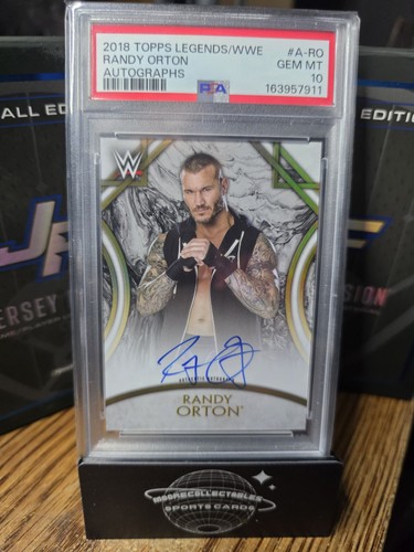 2018 Topps Wwe Legends Randy Orton On Card Auto /199 PSA 10 RARE SUPER LOW POP