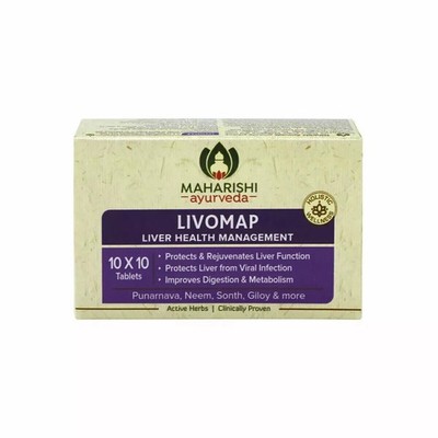 Maharishi Livomap For Energizes Liver & Stimulates Appetite- Pack of 100 Tabs