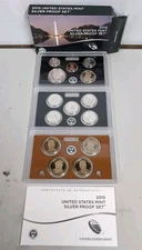 2015-S US Mint Silver Proof Set with COA & Box 14 Coins 90% United States