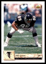 Tim Green 1992 Upper Deck #550 Falcons NFL READ FREE SHIPPING AutographDen