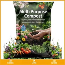 Nutrient Rich Multi Purpose Garden Potting Soil Compost Bag 60 Litre 0.40 per litre