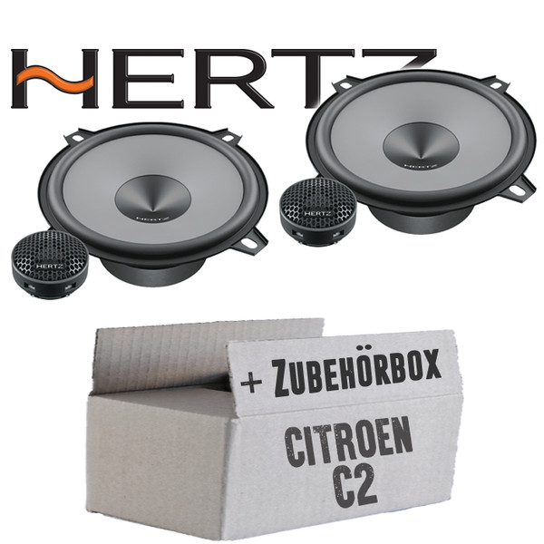 Hertz Lautsprecher FüR Citroen C2 Komposystem KFZ PKW Einbauset Boxen TüR Hinten-image