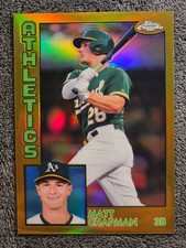 2019 Topps Chrome #84TC-8 Matt Chapman 1984 Gold Refractor /50