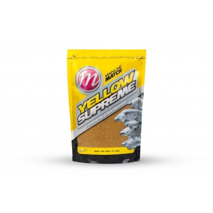 Mainline Yellow Supreme Groundbait - 1kg - Coarse Fishing Bait - Free Delivery