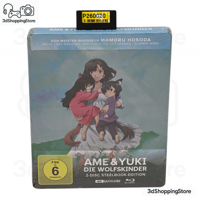 Ame & Yuki   Die Wolfskinder 4K Ultra HD + Blu-ray Steelbook 2-Disc FSK 6