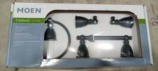 3PIECE Moen Caldwell Decorative Bathroom Hardware Set - Matte Black - Y3193BL