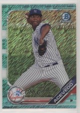 2019 Bowman Chrome Prospects Aqua Shimmer Refractor 37/125 Domingo Acevedo s3g
