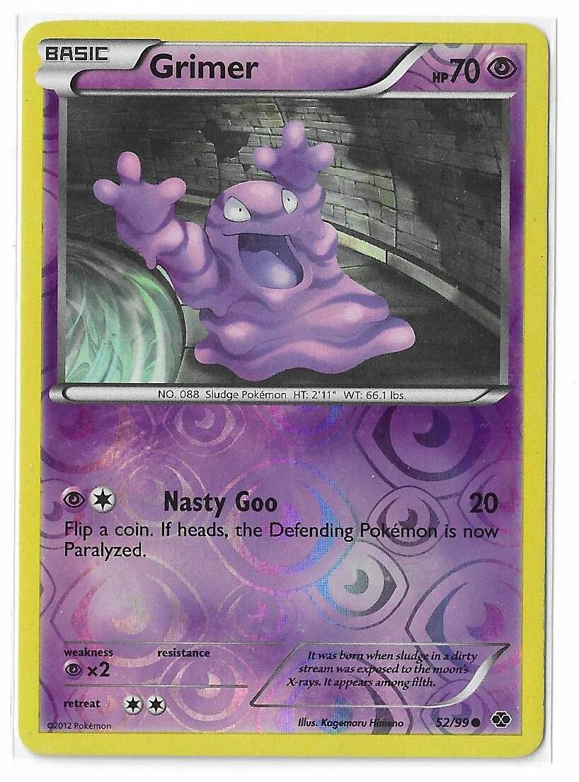 Grimer 52/99 Reverse Holo Next Destinies Black & White B&W Pokémon TCG Card LP