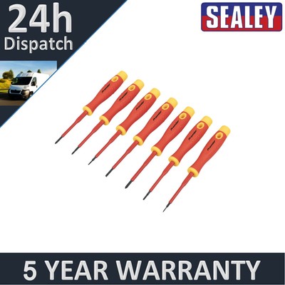 Sealey Premier Präzisions-Schraubendreher-Set 7-teilig VDE-geprüft AK61201