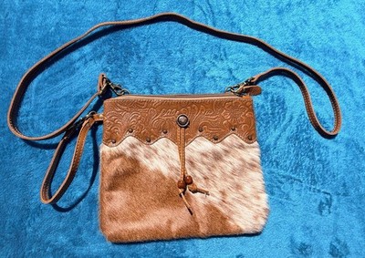 Women s Myra Crossbody Bag with Hairon Cowhide Leather
