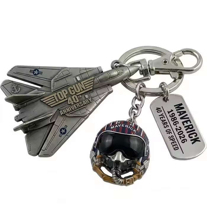 Top Gun 40th Anniversary Keychain & Duck ,Home Desktop Decorations