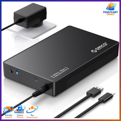 Festplattengehäuse 3,5'' SATA III USB 3.1 Typ C bis 20TB extern Speichergerät