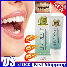 LIVFRESH Toothpaste Gel, Clinically Proven to Remove Plaque 250% Better GN