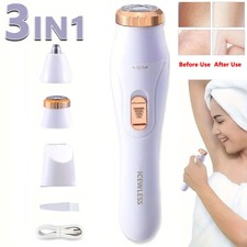 Electric Hair Trimmers for Women Waterproof Razor Painless Private Body Hair