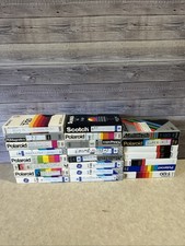 Mixed Lot of 23 VHS Tapes Sold as Blanks Polaroid/GE/TDK/Sony/Scotch mixed