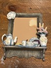 A. Richesco Corporation 3D Resin Handpainted Floral Teapot Picture Frame 5x7 — photo 1