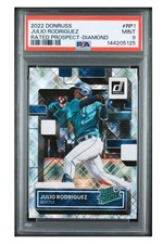 2022 Panini Donruss Rated Prospect Julio Rodriguez #RP-1 Diamond (RC) PSA 9
