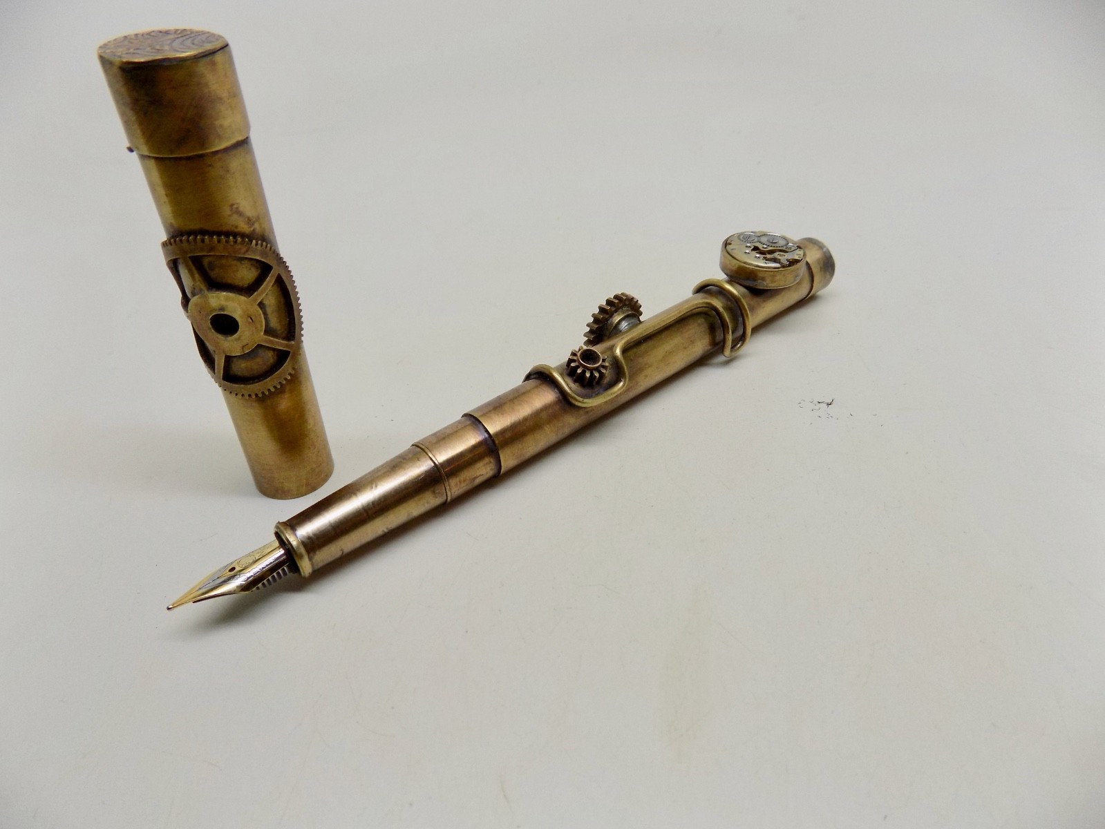 steampunk fountain pen