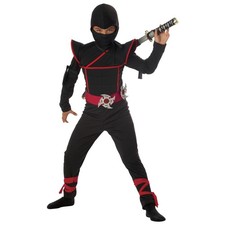 Stealth Ninja Warrior Jumpsuit Child Costume