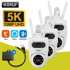 3x Dual Lens Security Camera TUYA APP WiFi IP PTZ Home 10MP HD Outdoor CCTV Cam