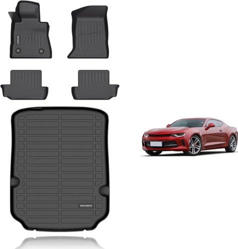 KELCSEECS TPE Floor Mats & Cargo Liner Custom for '16-'24 Chevrolet/Chevy Camaro