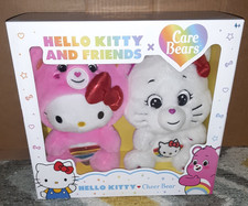 HELLO KITTY FRIENDS X CARE BEARS HELLO KITTY CHEER BEAR 2 PACK PLUSH SET