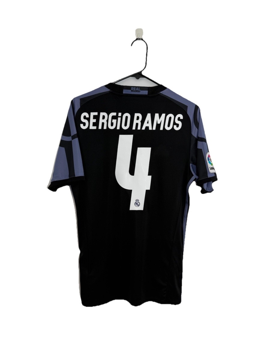 Real Madrid Sergio Ramos #4 2016/17 Small 3rd Shirt Excellent