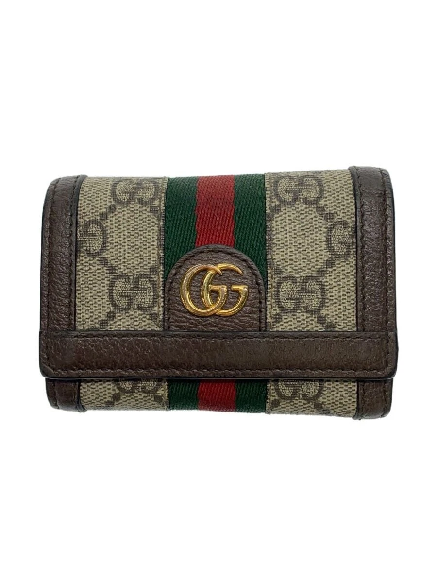Gucci Portefeuille Tri Fold Ophidia Gg Supreme/Cuir/