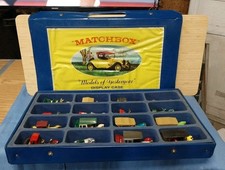 Matchbox Models of Yesteryear Display Case with 16 Vintage Cars and Paper tag