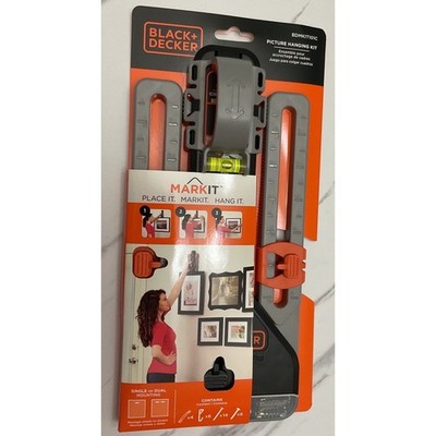Black + Decker Mark It Picture Hanging Kit Level Marking Tool BDMKIT101C New