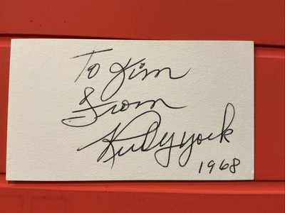 Rusty York  MLB: 1934 Detroit Tigers   Autograph Cut   