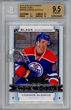 Connor McDavid 2015-16 Upper Deck Black Diamond Rookie Gems Card 163/399 BGS 9.5