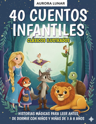 40 Cuentos Infantiles Clásicos Ilustrados: Historias Mágicas Para Leer Antes De