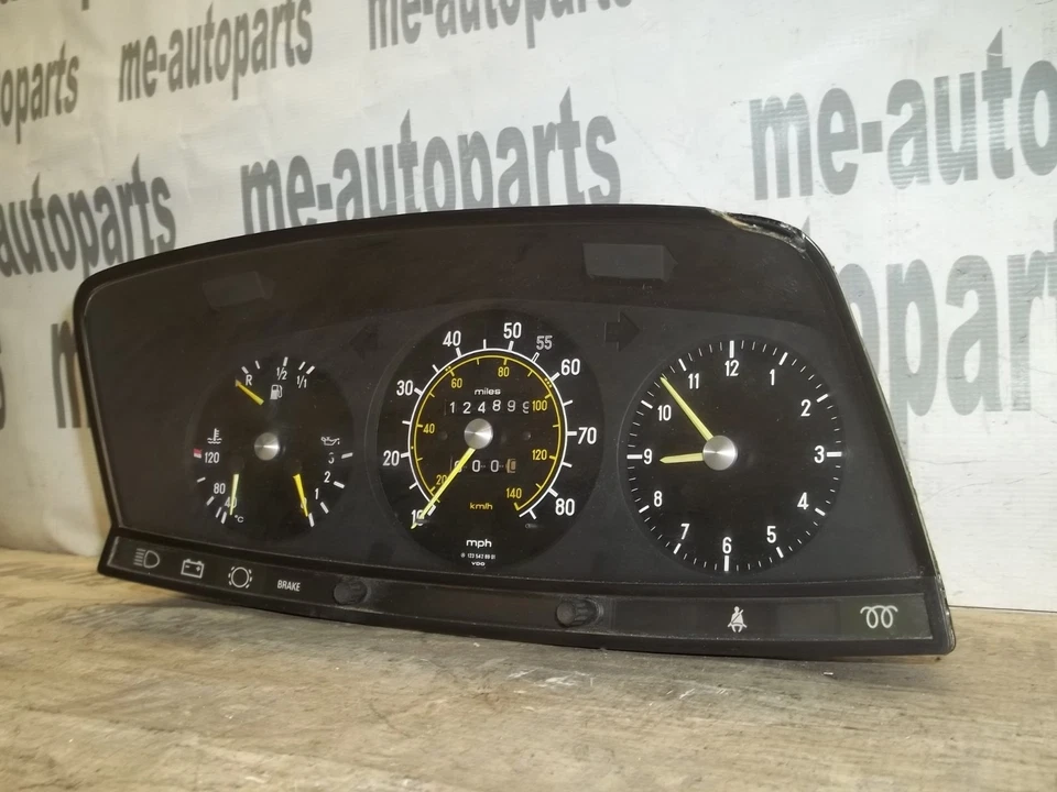 77-85 梅赛德斯-奔驰 240D 300D 速度表仪表组 Speedo 仪表规 — 第 3/4 张图片