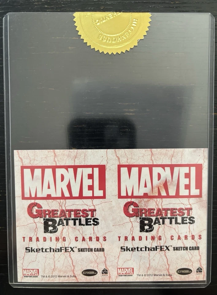 Meghan Hetrick - Marvel Greatest Battles SKETCH PUZZLE -Thor vs Surtur - Image 2 of 2