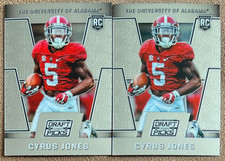 2016 Panini Prizm Draft Picks Cyrus Jones Rookie Lot #241 Alabama Crimson Tide