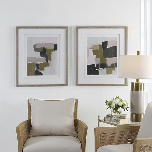 Uttermost 41453 Color Block 31 X 27 inch Framed Prints, Set of 2 - Picture 2 of 8