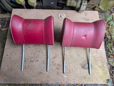 Opel Commodore Head Rest Red Vintage Genuine Rare Coupe Headrest Vinyl Leather