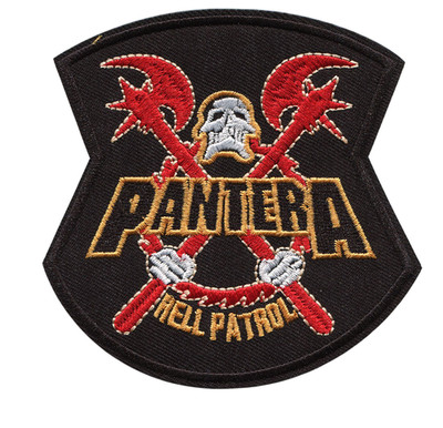 Pantera Hell Patrol Rock Band Patch, Iron On/Sew On