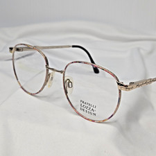 VTG Fratelli Lozza Italy Penelope Eyeglass Frames Candy Swirl NOS 47-17-125 Rare