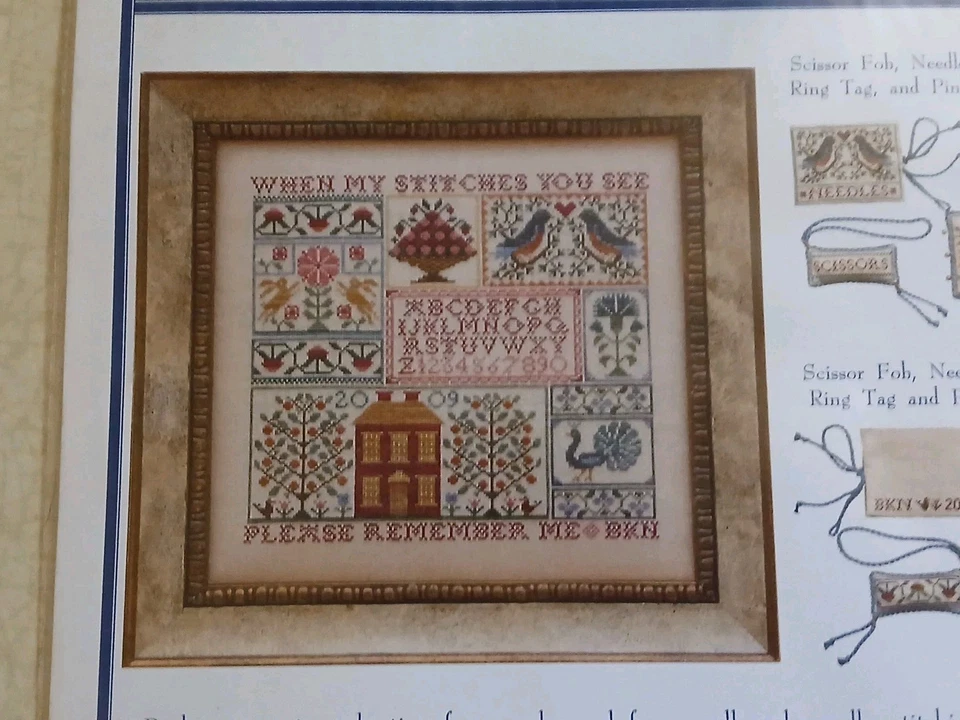 Blue Ribbon Designs Cross Stitch Pattern A Sampling In The Square - Image 2 of 3