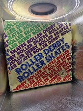 Vintage Roller Derby Roller Skates 10 Model U360 Black/Navy Blue 23203  Box