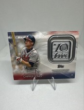 2021 Topps 70th Anniversary Manufactured Logo PatchesChipper Jones #70LP-CJ