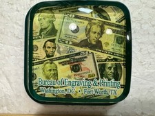 Vintage Bureau Of Engraving And Printing Souvenir Paper Weight