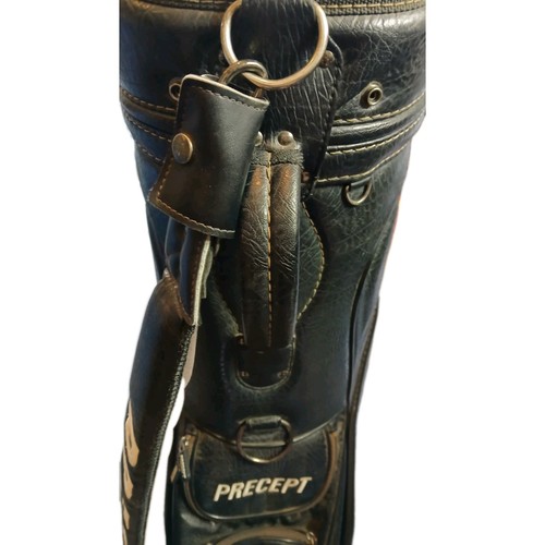 Precept Tour Premium Golf Staff Bag Black Golf Bag 6 Dividers - Picture 7 of 8
