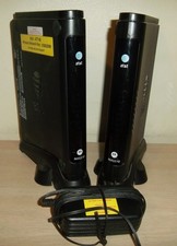 Motorola NVG510 DSL Modem Router Lot of 2 /Wifi /4 port /AT T U-Verse /1 Adapter