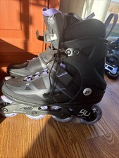 K2 Women's Alexis 80 Pro Inline Skates Lavender Black Purple Size 10 Speed 80mm